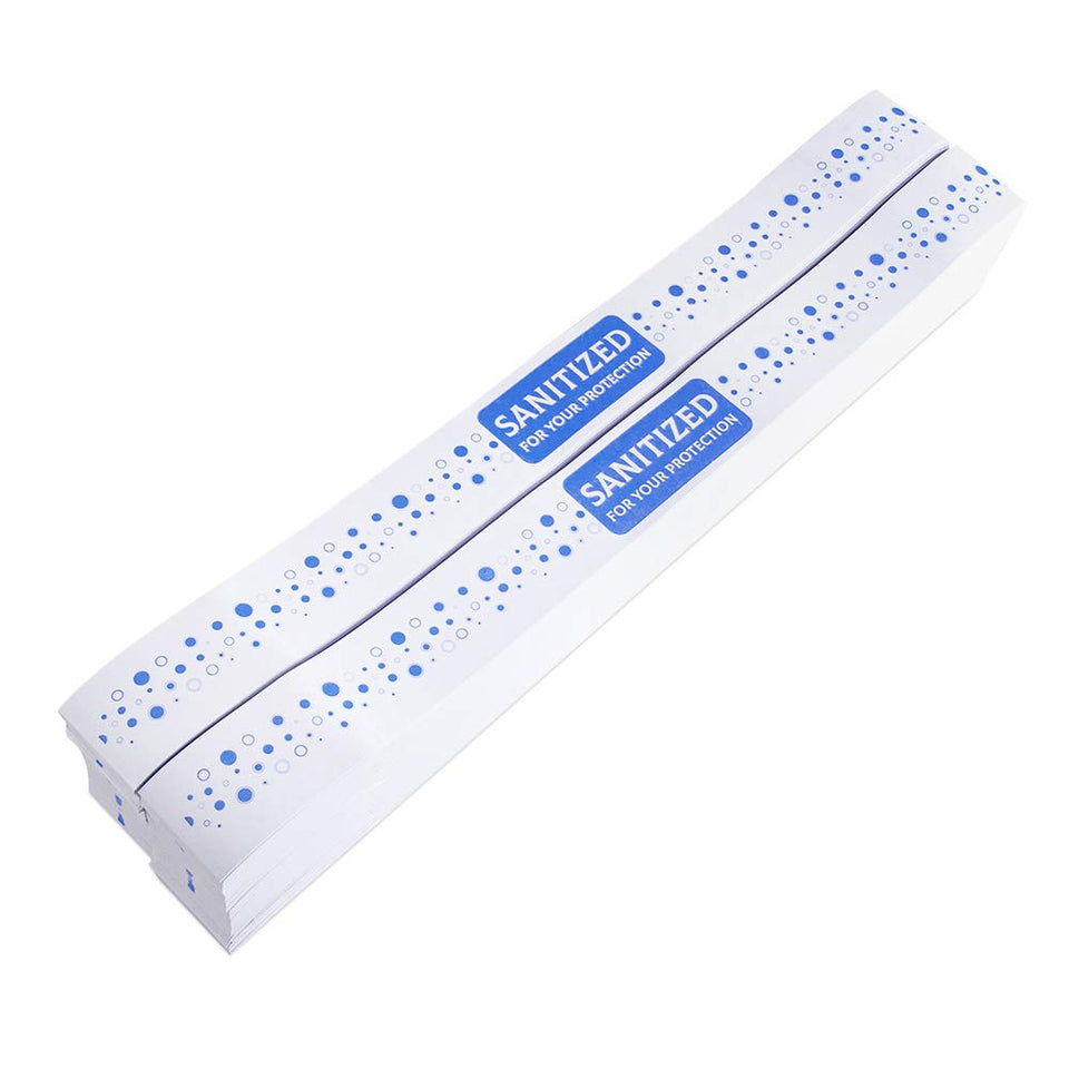ESSENTIAL toilet seat band on a standard seat showing quick hygiene potential