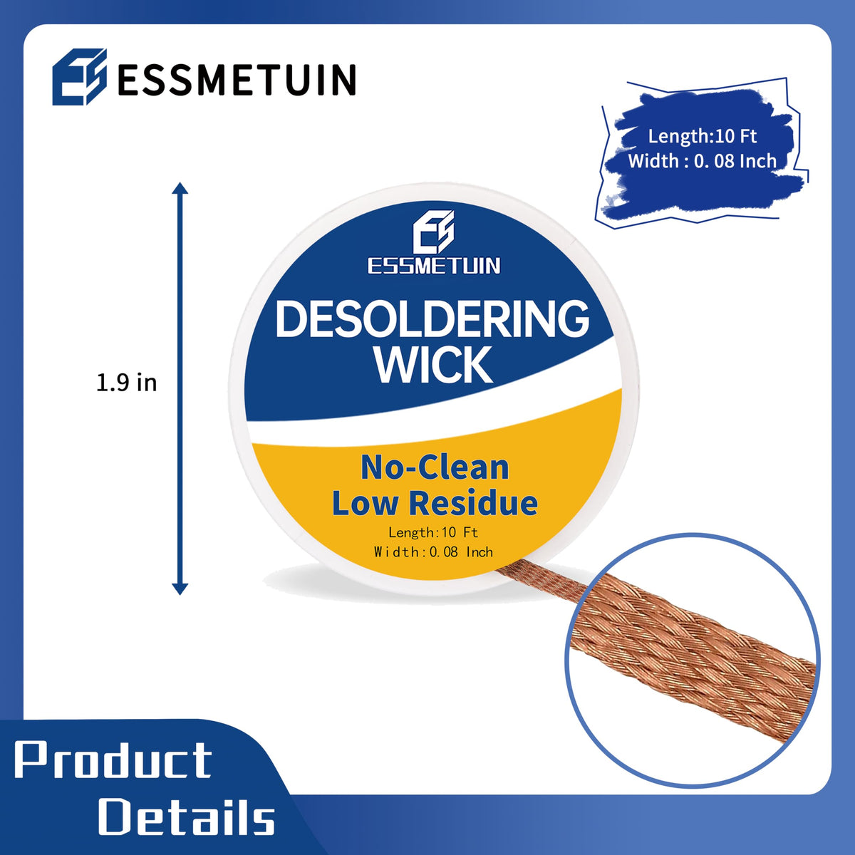 Essmetuin low-residue flux reduces cleanup after soldering