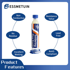 Essmetuin no-clean flux paste for low-residue desoldering process