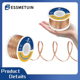 Essmetuin no-clean wick leaves minimal residue after use.