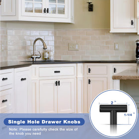Estmoon modern hardware adds matte-black flair to kitchens and baths.