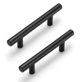 Estmoon 45-pack 3-inch cabinet pulls in matte black, durable, fingerprint-resistant hardware
