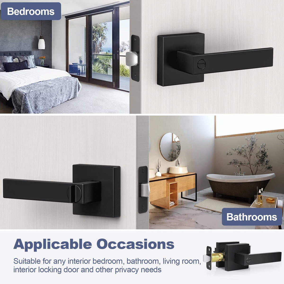Estmoon anti-rust zinc alloy construction on heavy-duty black lever.