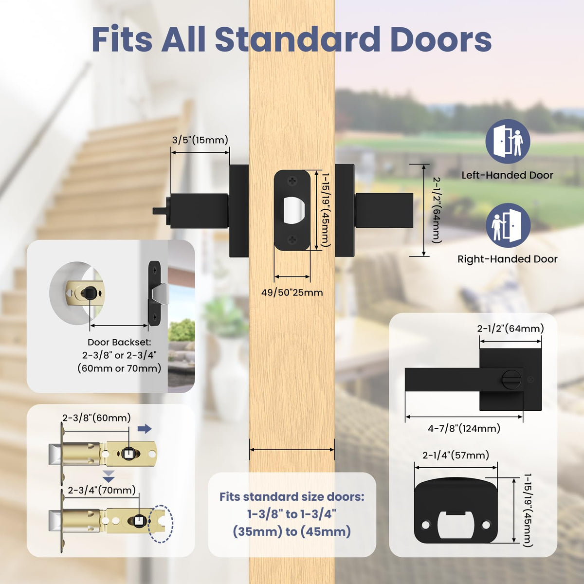 Estmoon corrosion-resistant finish withstands humidity and daily use.