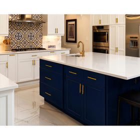 Estmoon modern brass pulls suited for kitchens, dressers, and more