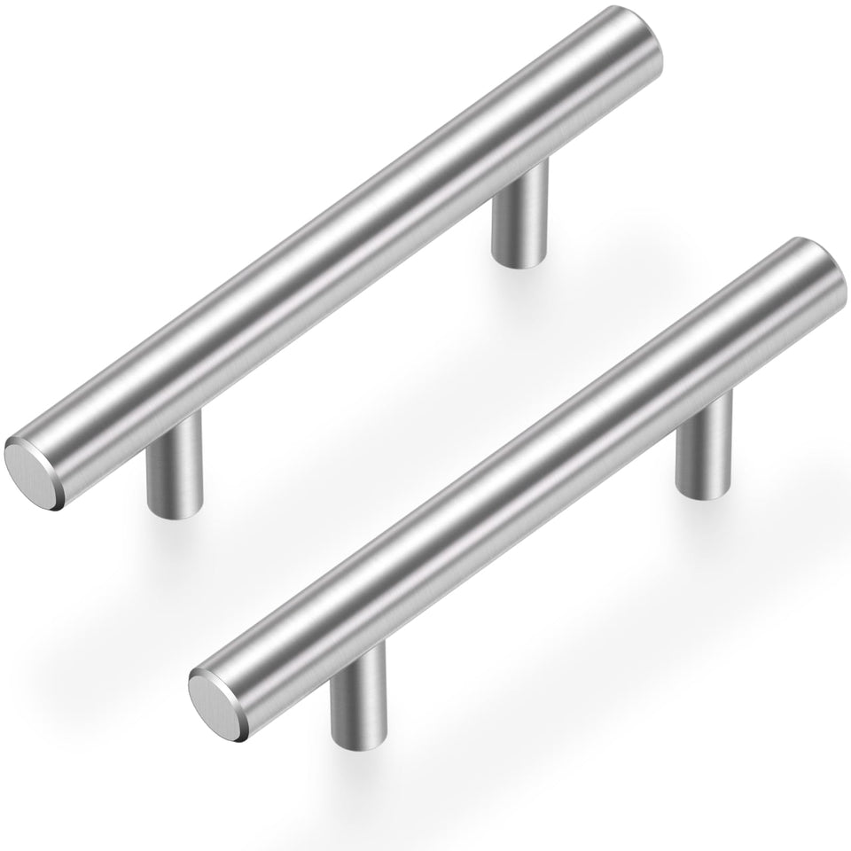 Estmoon brushed nickel cabinet pulls 5in in length for a sleek, durable upgrade.