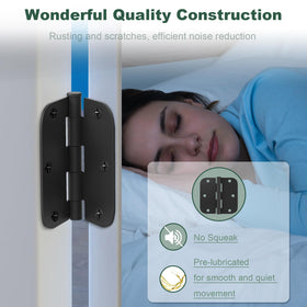 Estmoon door hinges offering 325 degree rotation for flexible door movement.