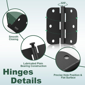 Estmoon hinges with damping oil for smooth, quiet operation.