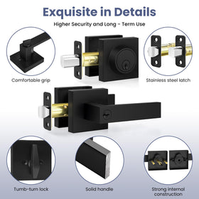 Estmoon six identical keys included for flexible access in a home