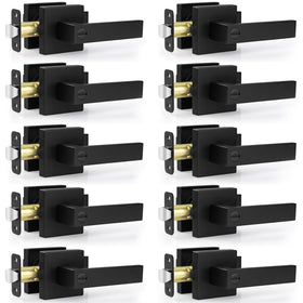 Estmoon privacy door lock in matte black for bedrooms and baths.