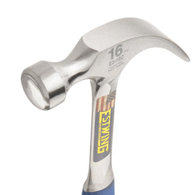 Estwing hammer with Shock Reduction Grip reduces vibration for steadier work
