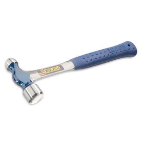 Estwing Ball Peen Hammer forged in one piece with a Shock Reduction Grip for durable comfort.