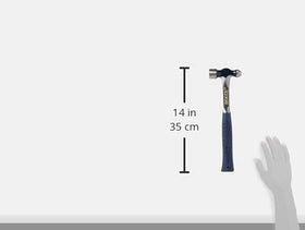 Estwing Ball Peen Hammer balances weight for shaping sheet metal and peening rivets.