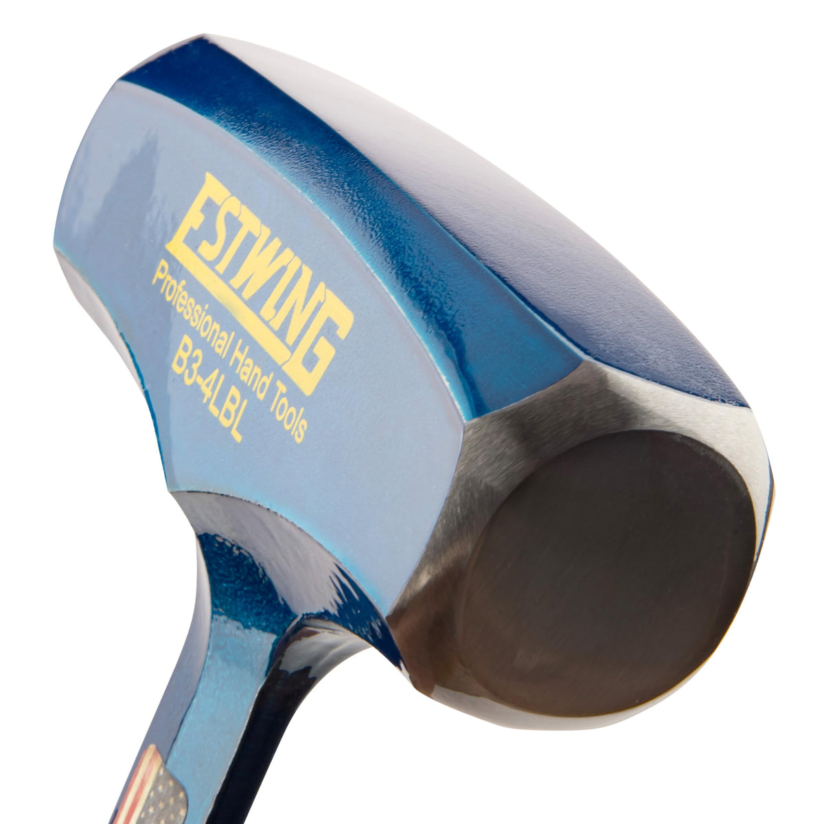 Estwing Big Blue shock reduction grip minimizes vibration during use