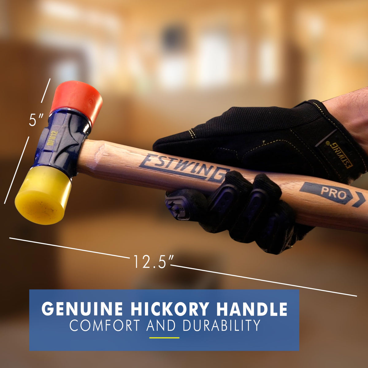 Estwing DFH12 rubber mallet with hard-face for tougher blows