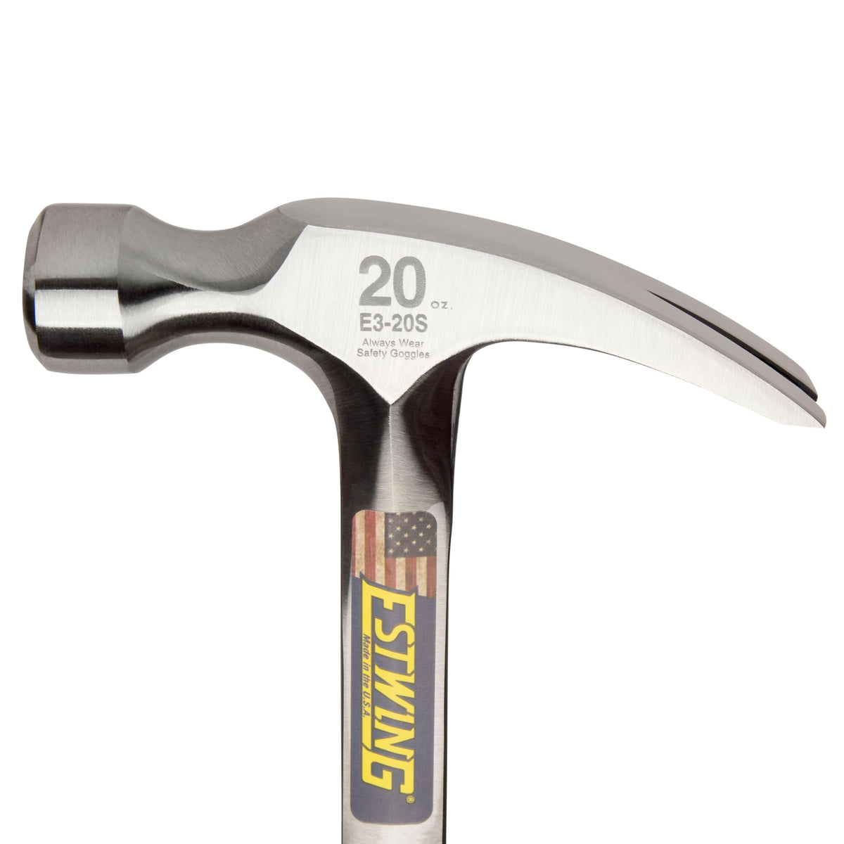 Estwing E3-20S one-piece forged construction for maximum strength