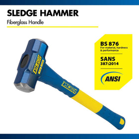 Estwing forged head 4 lb hammer with 50-55 HRC for durable impact