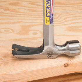 Estwing framing hammer in use on a framing project