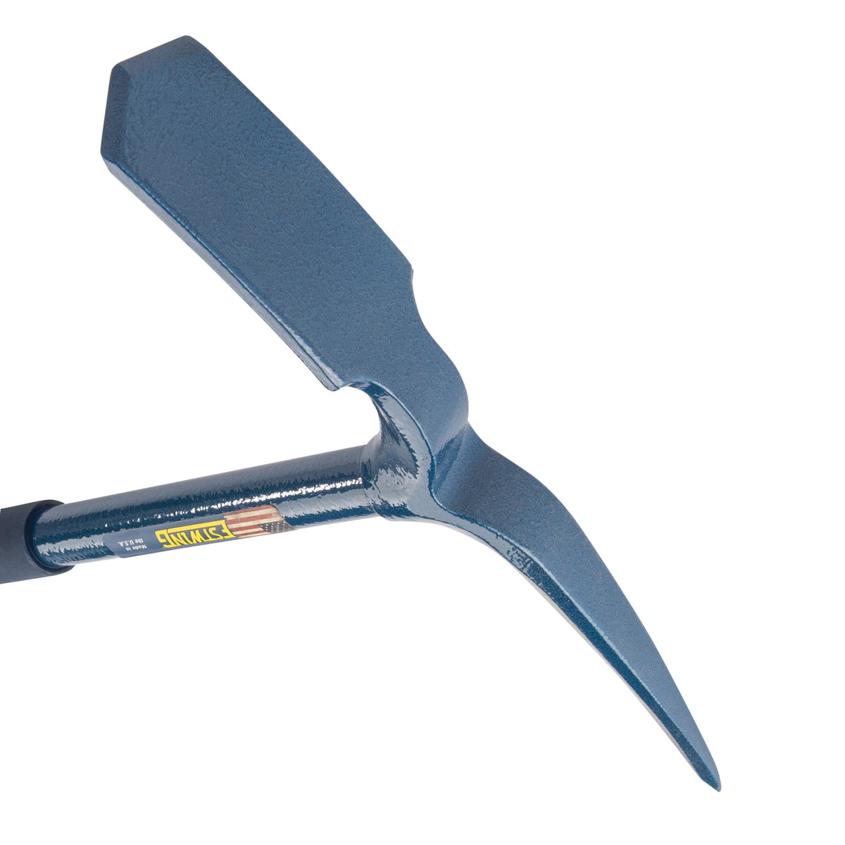 Estwing Geo/Paleo Rock Pick pointed tip designed to crack open hard material in rugged terrain.