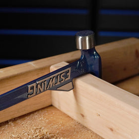 Estwing Hammertooth Hammer milled face close-up for precise strikes.