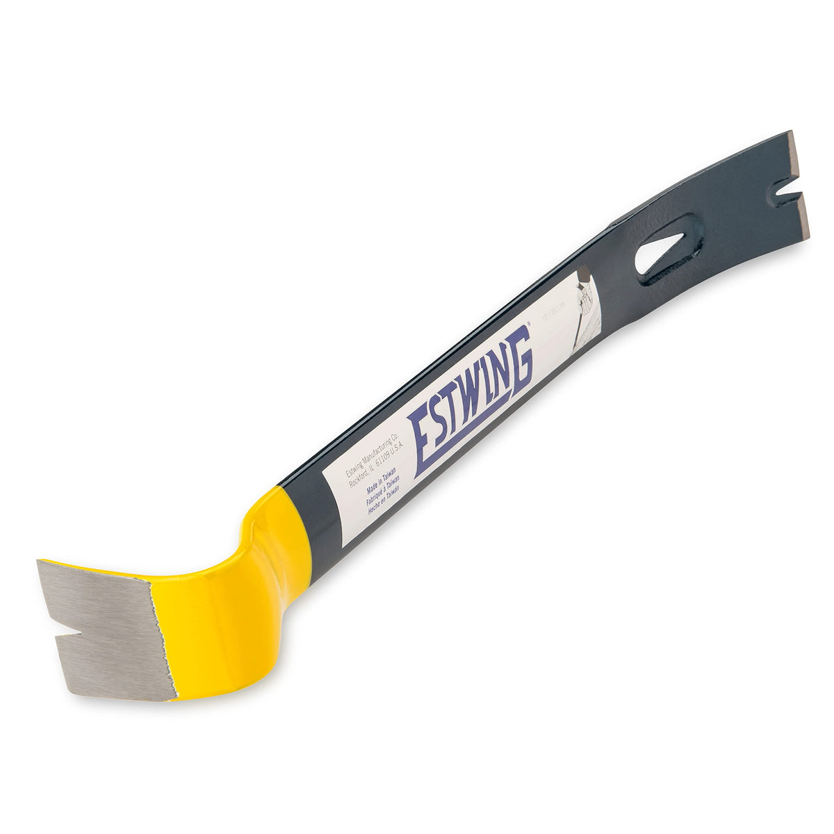 Estwing HB-15 wide-blade pry bar easing nail removal with minimal wood marring