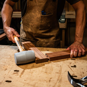Estwing multi-use mallet suitable for upholstery, metalwork, and flooring projects.