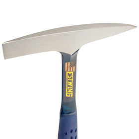 Estwing one-piece forged head and handle for durable metal cleanup.