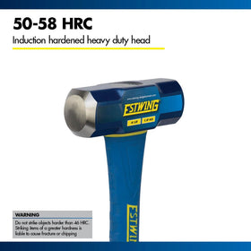Estwing thicker handle below the head for enhanced overstrike protection