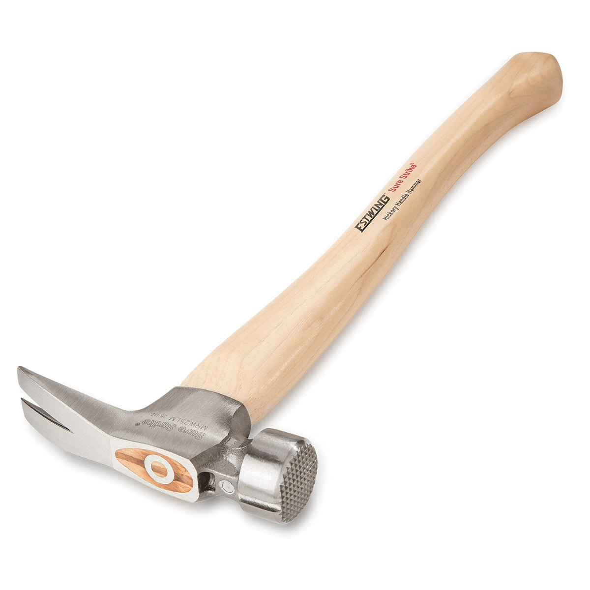 Estwing Sure Strike rip claw design provides prying leverage for framing work.
