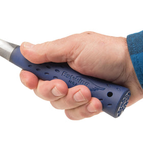 Estwing Rock Pick 13 oz shock reduction grip reduces vibration.