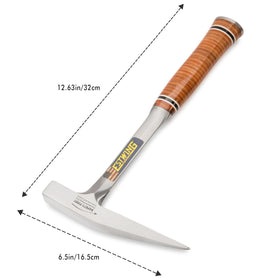 Estwing Rock Pick 13 oz square face demonstrates versatility for rock cracking.