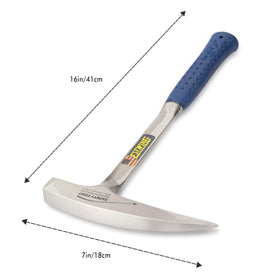 Estwing Rock Pick 22oz square face for versatile cracking and chiseling.