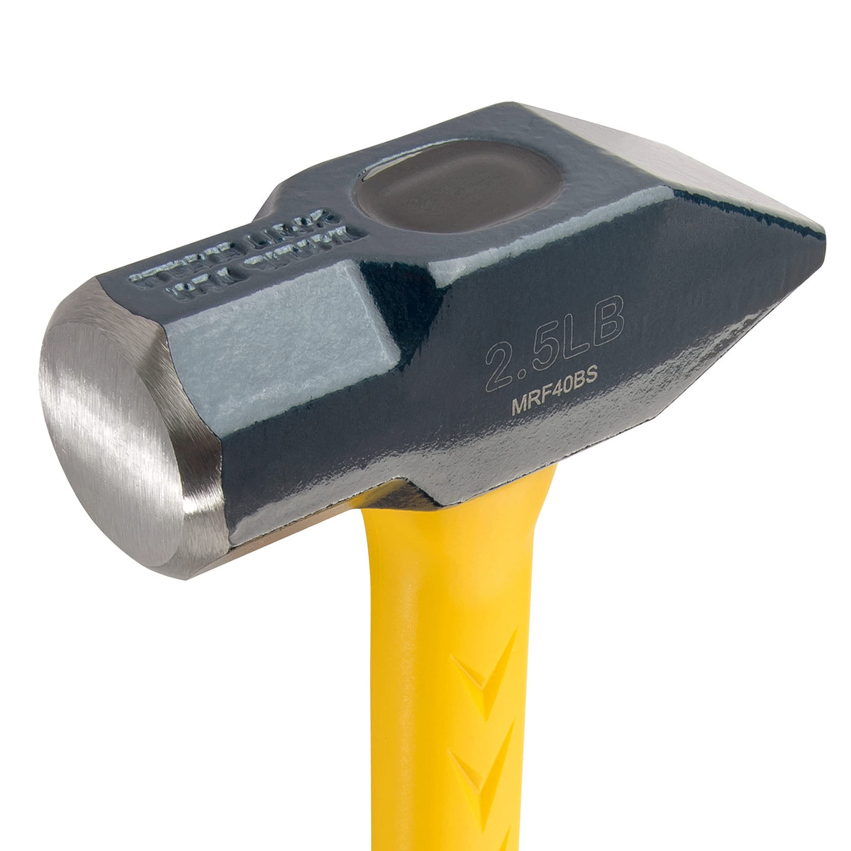 Estwing Sure Strike hammer angled shot reveals two striking surfaces for versatile metalwork.