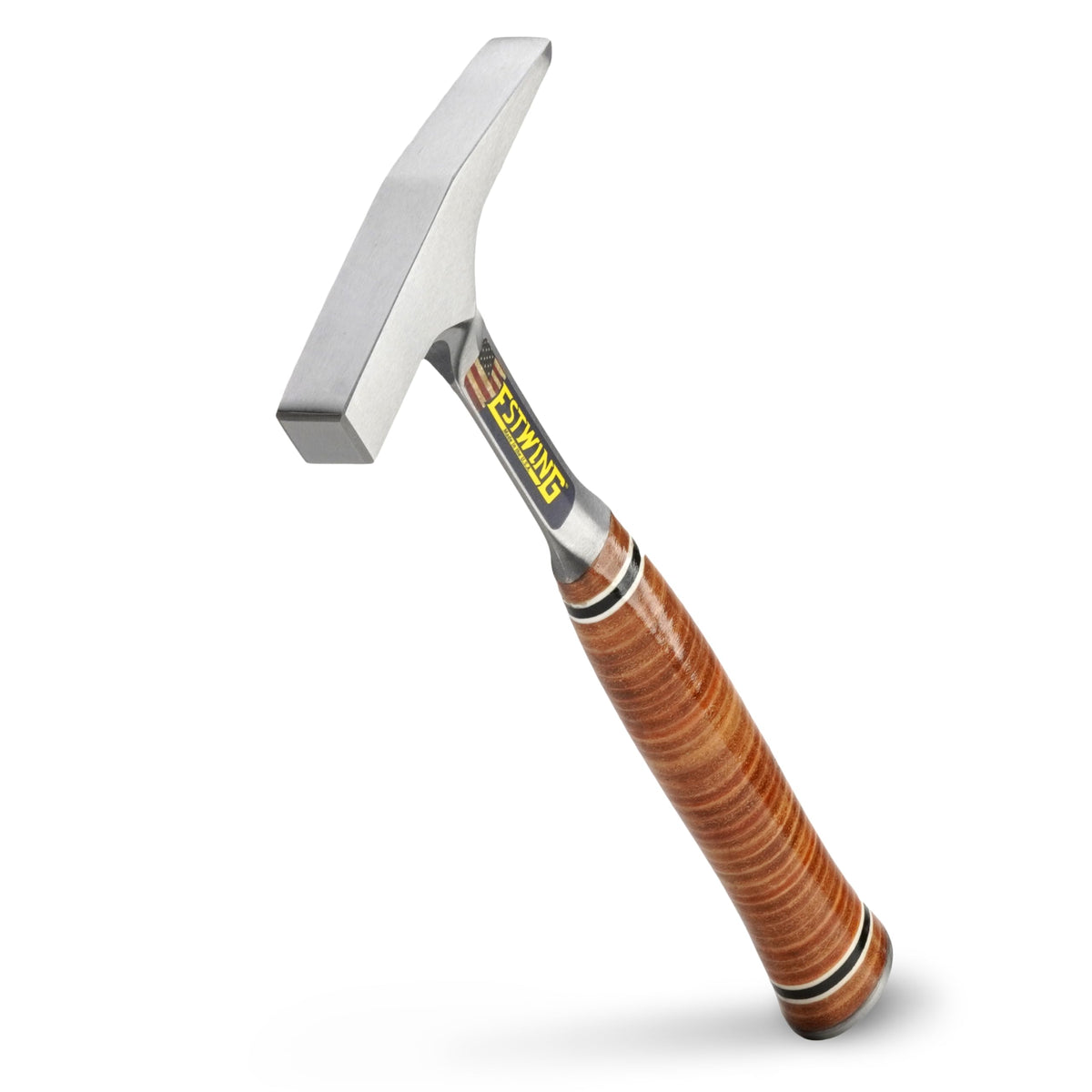Estwing Tinner's Hammer 18oz head closeup for precise metalwork and clean strikes.