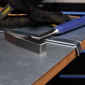 Estwing Tinner's Hammer ergonomic grip supports steady control during metalwork.