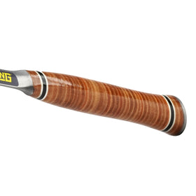 Estwing Tinner's Hammer leather grip detail showing comfortable hand fit.