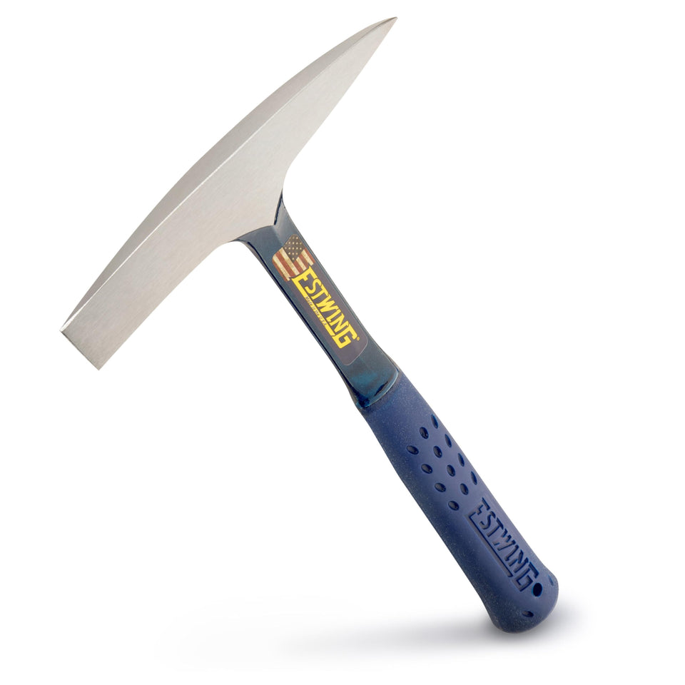 Estwing welding chipping hammer 14oz with chisel side for slag removal.