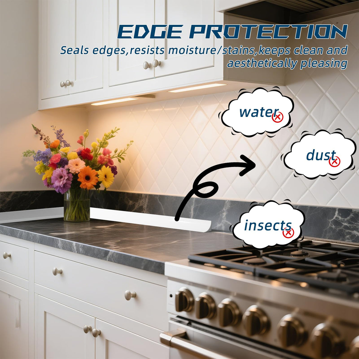 ESUFEIR u-shape-baseboard-edge-trim fits right-angle corners neatly