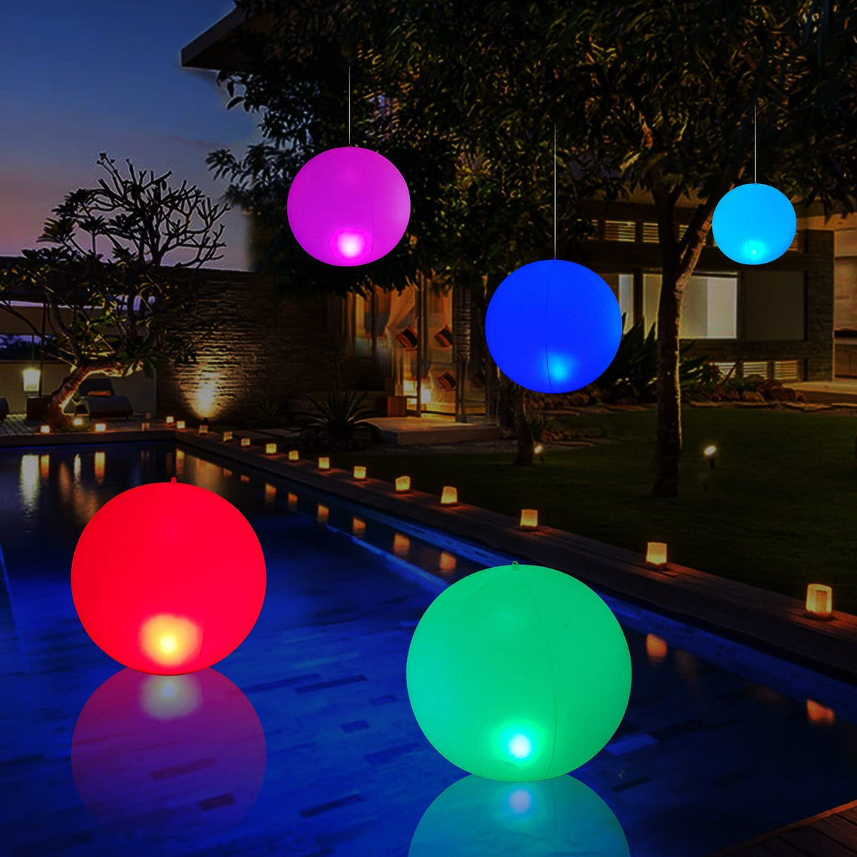 Durable vinyl construction stands up to playful pool games.