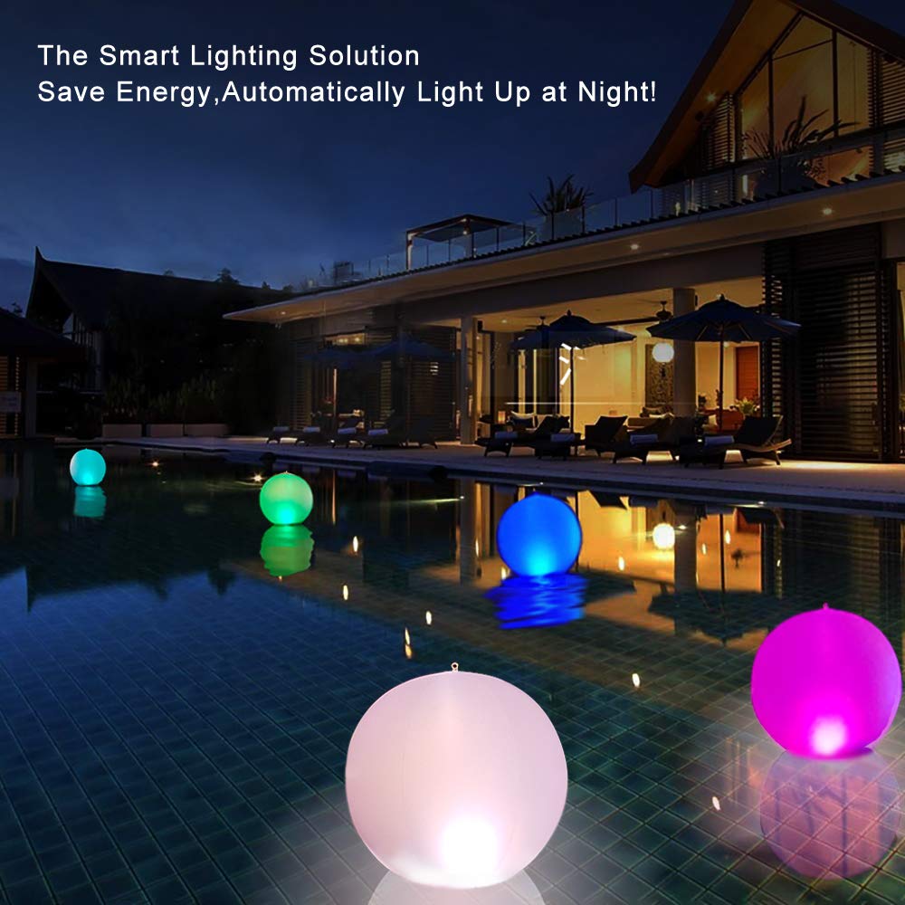 Esuper Rukars solar powered LED globe lighting for outdoor gatherings.