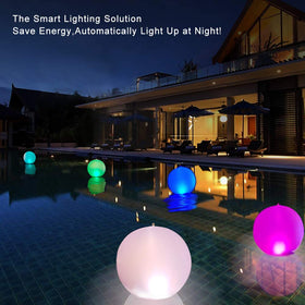 Esuper Rukars solar powered LED globe lighting for outdoor gatherings.