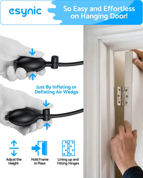Esynic four-pack anti-slip plastic wedges secure components during setup.
