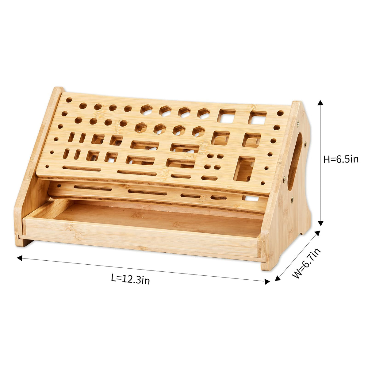 ESYTEOOT desktop tool stand keeps frequently used tools within easy reach.