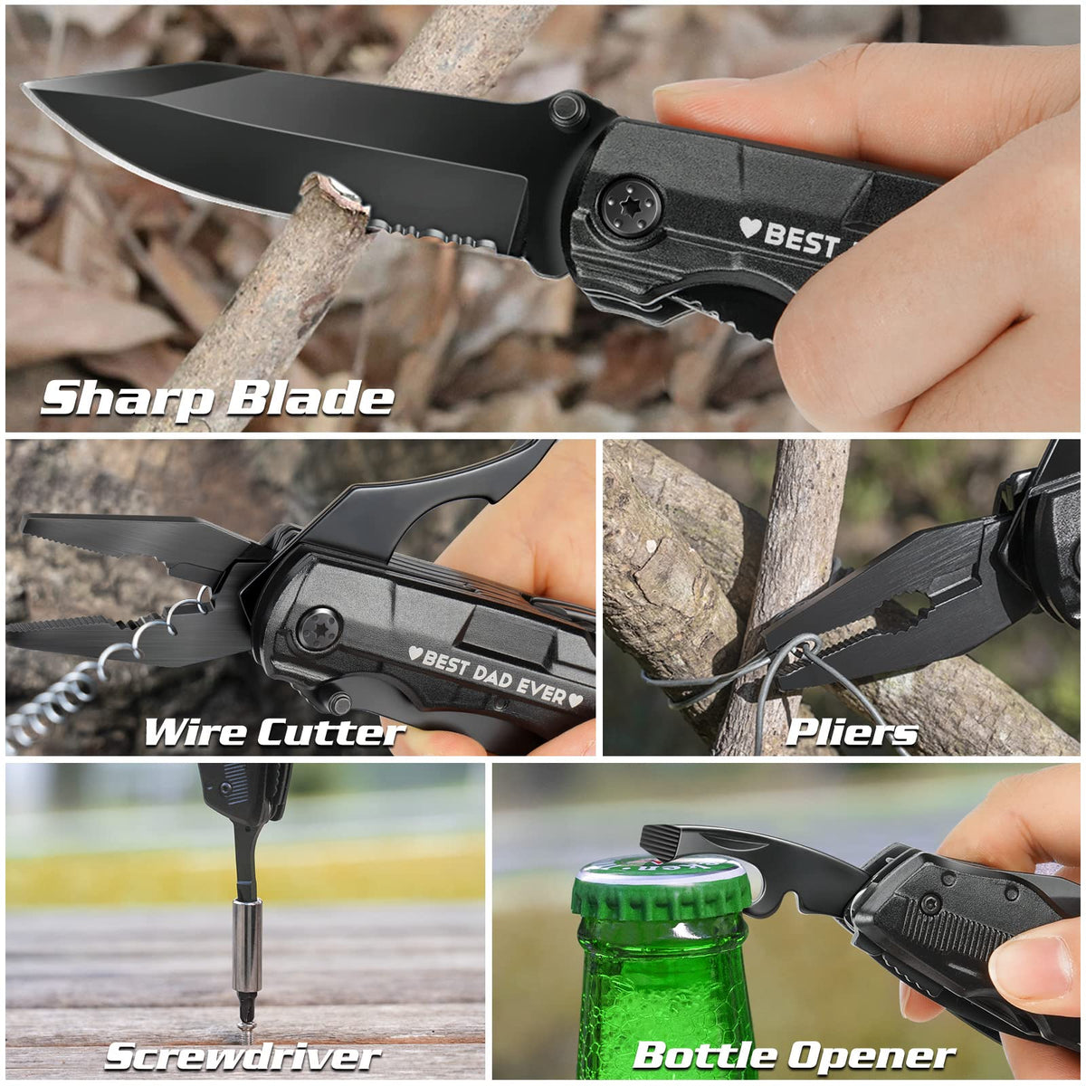 ETEH multi-tool with bottle opener ready for outdoor beverages.
