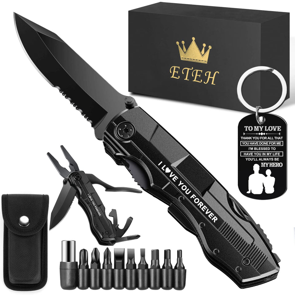ETEH 13-in-1 multitool in assembly view for versatile outdoor tasks