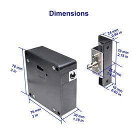 ETEKJOY RFID lock during DIY installation, easy mounting for shelves and drawers.