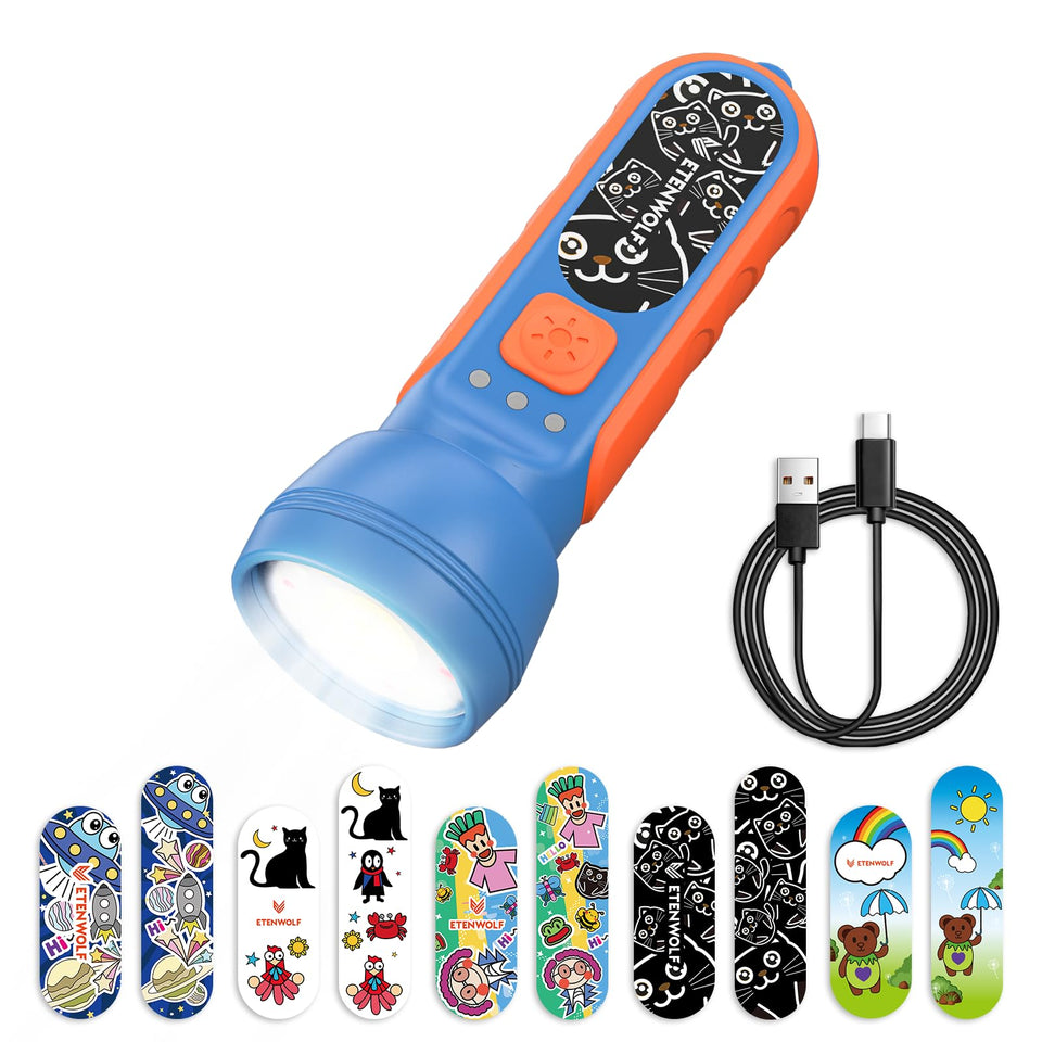 ETENWOLF L1 kid flashlight with soft handle for easy grip