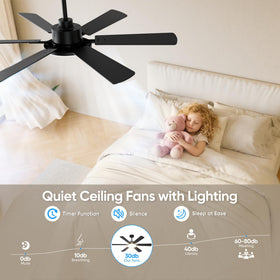 Eterfun hanging rods (5in and 8in) simplify installation on varying ceilings.