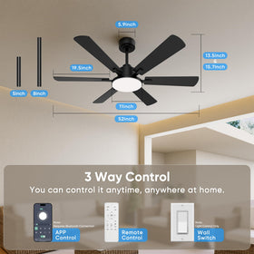 Eterfun stepless color temperature to switch from warm to cool white easily.