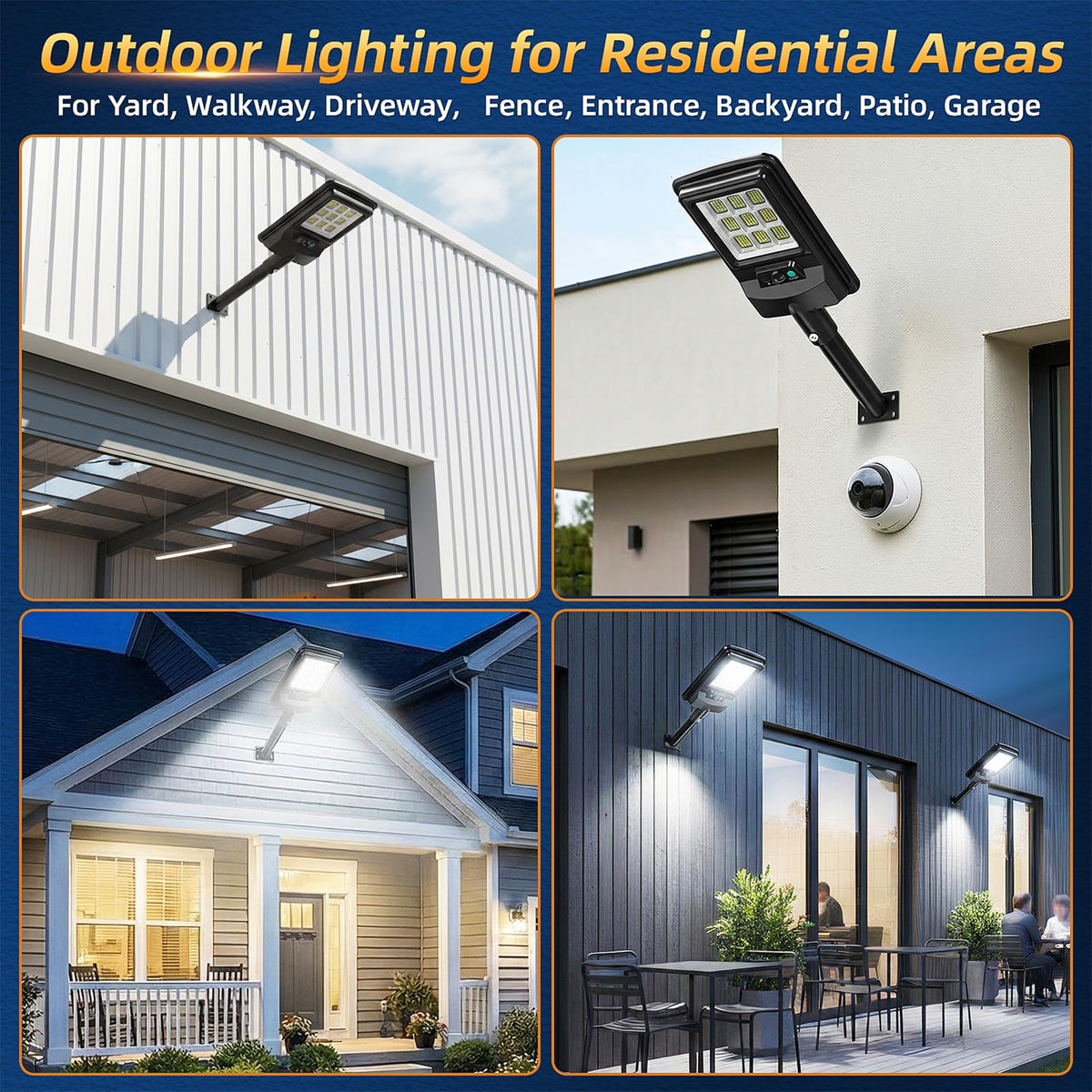 Etetale IP65 waterproof design ensures year-round performance in rain and snow.